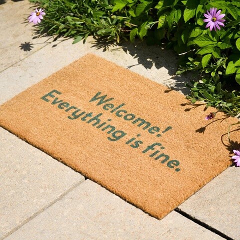 welcome carpet