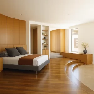 Hardwood Flooring in Bedroom