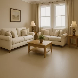 Linoleum Flooring in Living Rooms