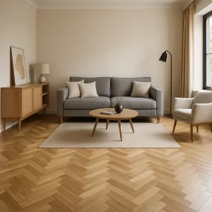 Parquet Flooring in Living Room