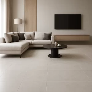 Porcelain Tile in Living Room