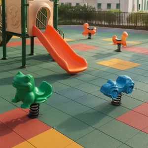 Rubber Flooring in Play Area