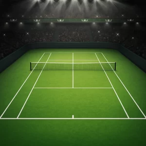 Artificial Grass in Tennis Court