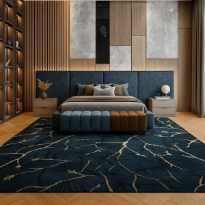Hand Tufted Carpet in Bedroom