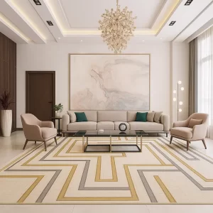 Modern Rug in Living Room