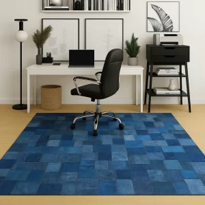 Patch Work Rug in Office