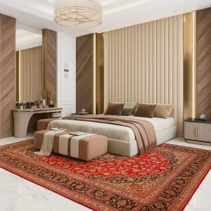 Persian Carpet in Bedroom