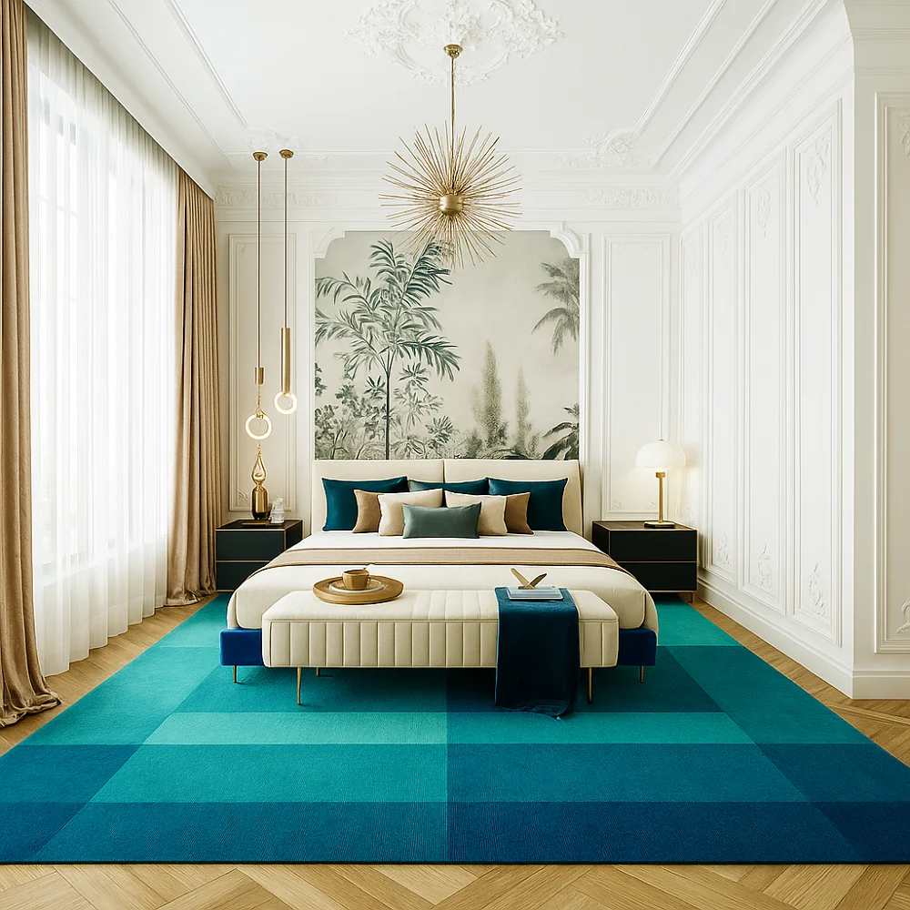 Commercial Teal Rugs
