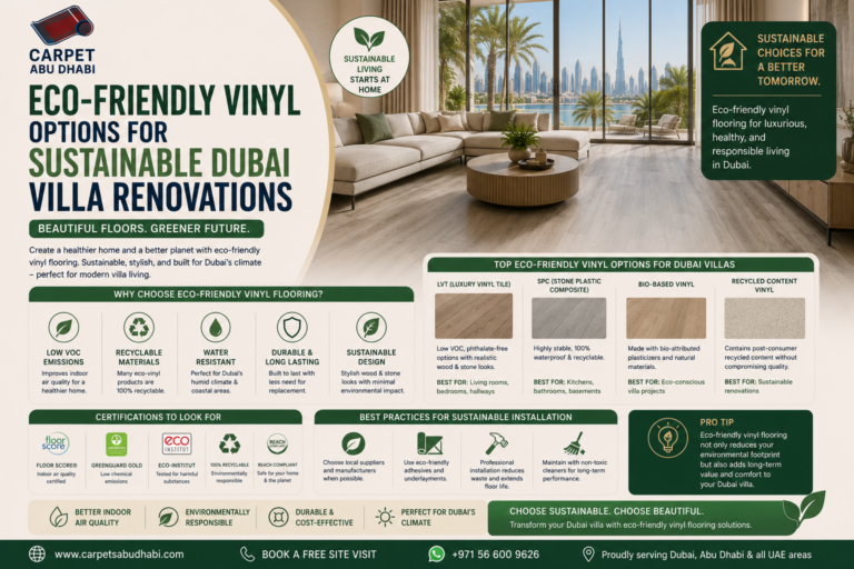 Read more about the article Eco-Friendly Vinyl Options for Sustainable Dubai Villa Renovations