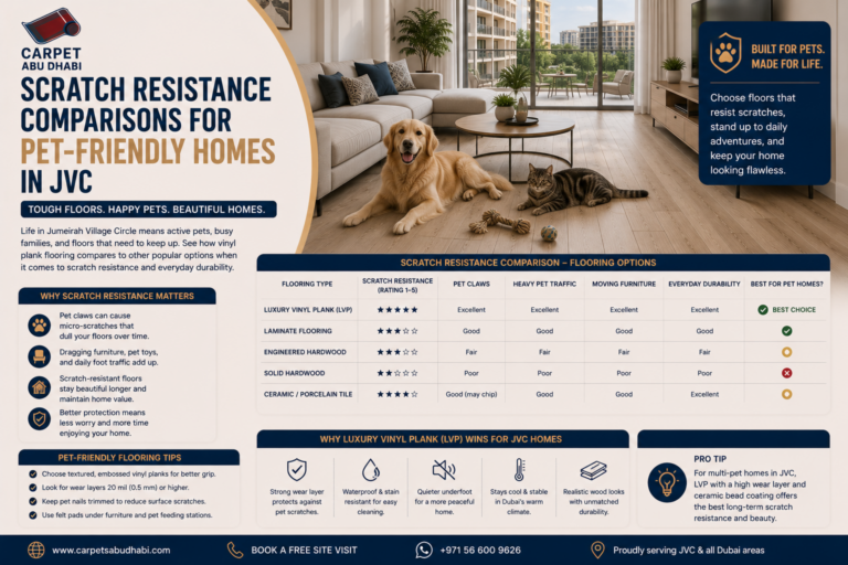 Read more about the article Scratch Resistance Comparisons for Pet-Friendly Homes in JVC