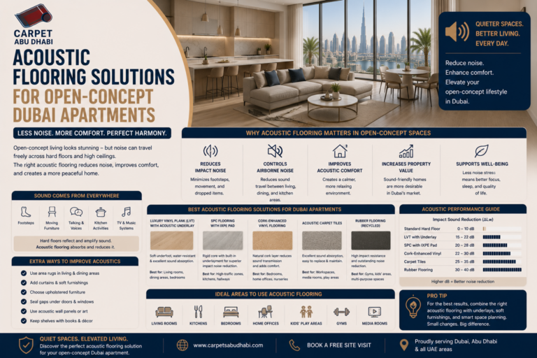 Read more about the article Acoustic Flooring Solutions for Open-Concept Dubai Apartments